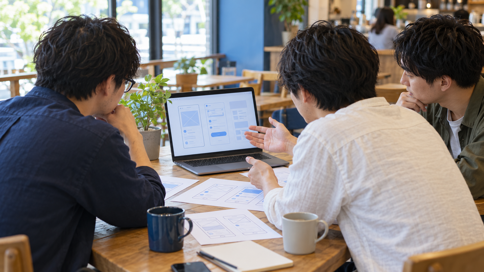 返信を待つ事業者